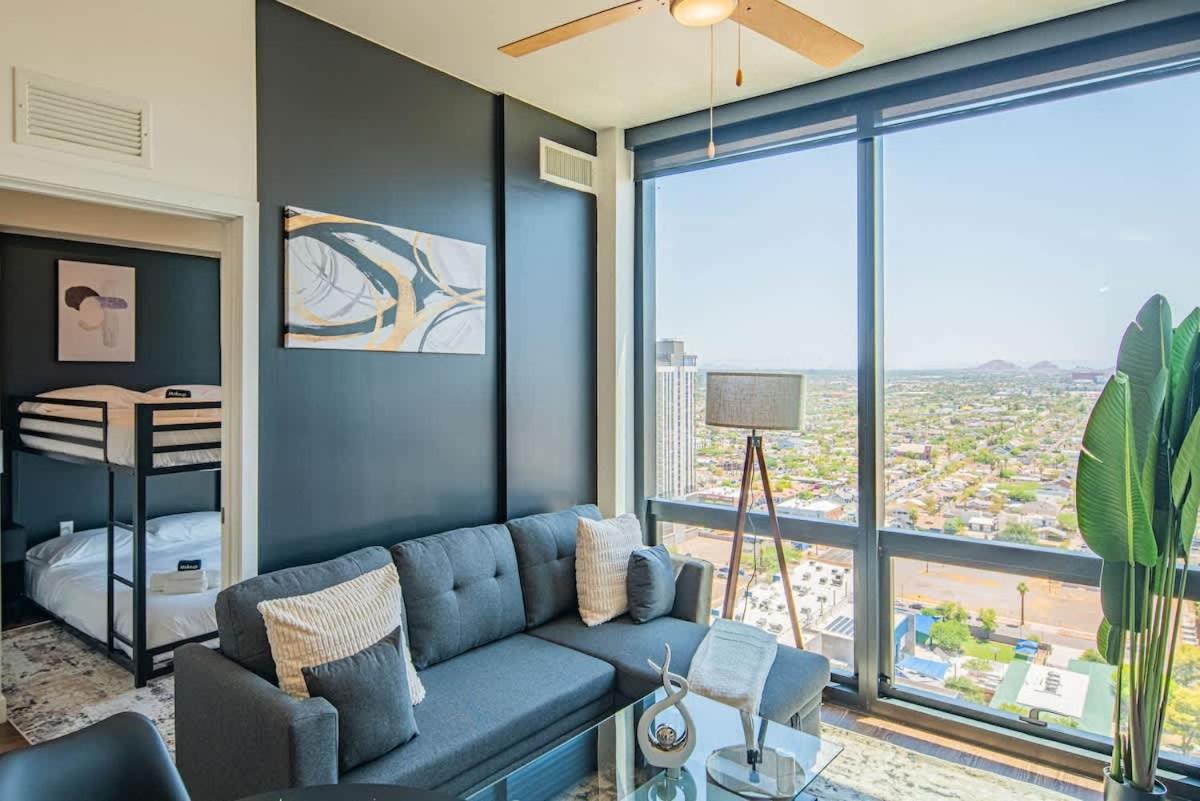 Detailed 2Bd, Highrise Dt, Pool, Gym, Parking, Sleeps 8 Daire Phoenix Dış mekan fotoğraf